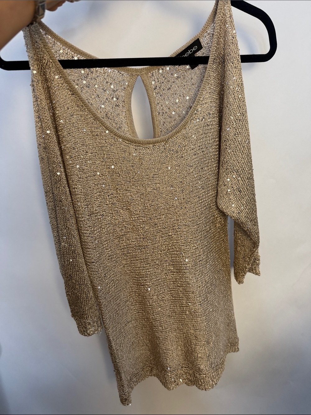 Bebe Gold top.